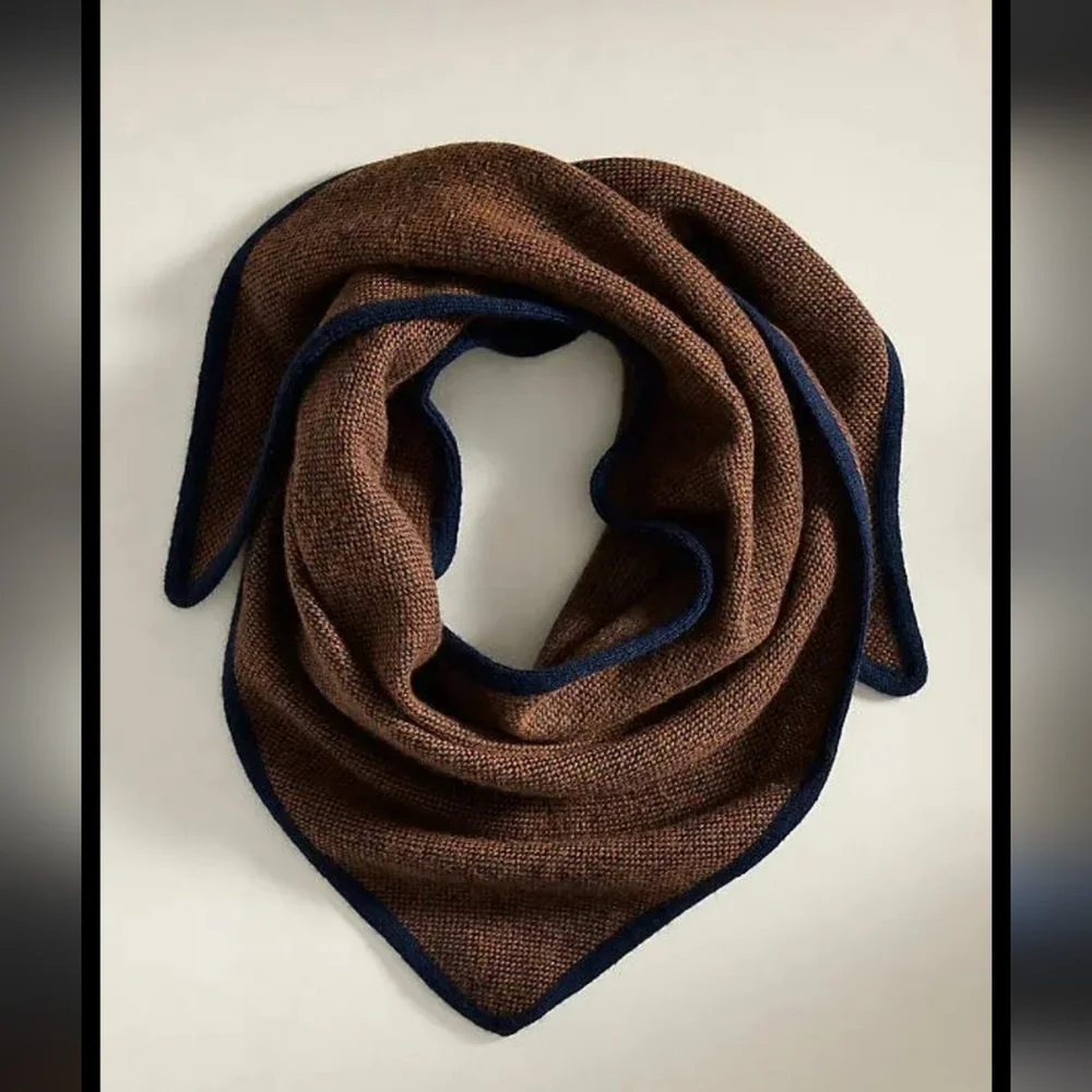 Terrian Wool Triangle Scarf WrapOne Size